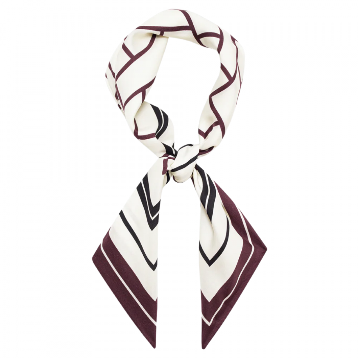 anine bing york scarf - fig - look
