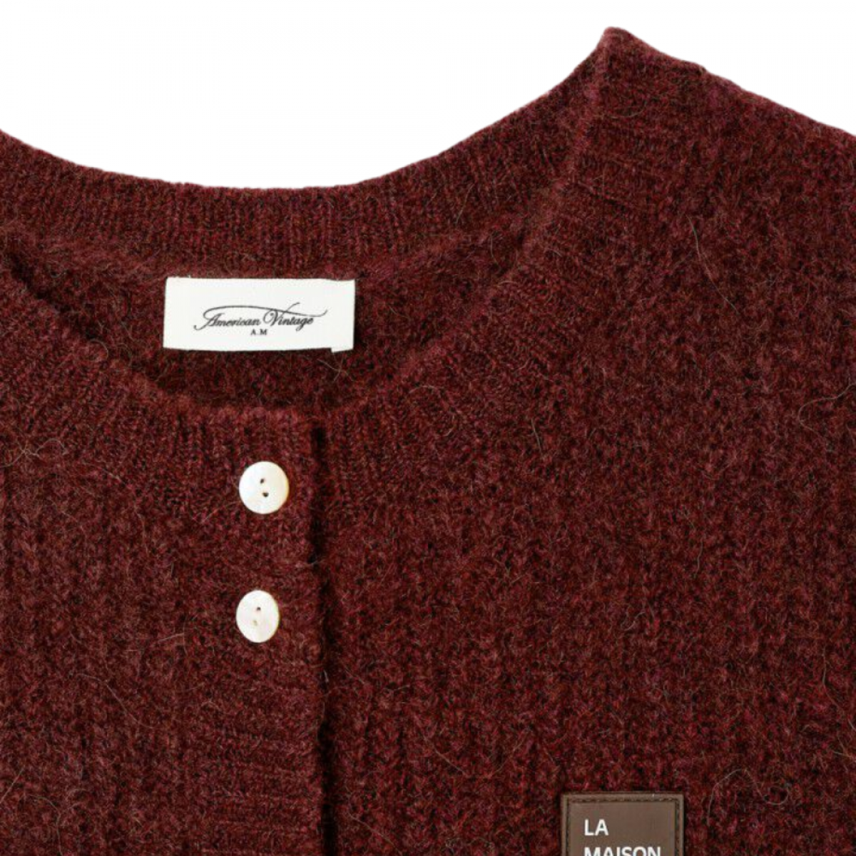 women's gilets east - acerola melange - logo