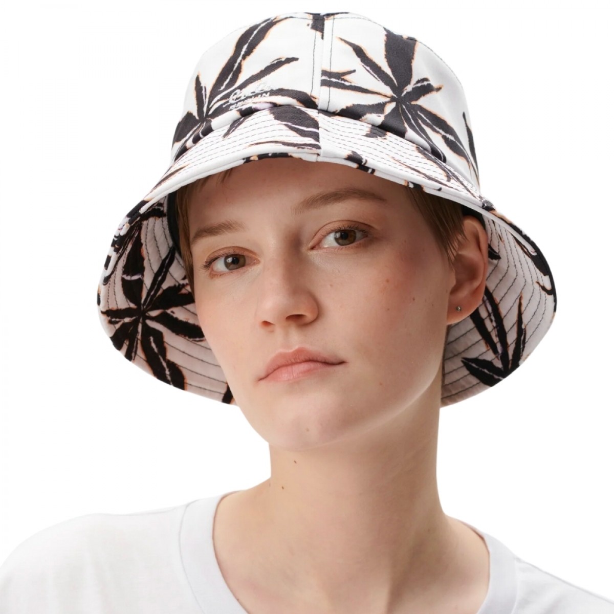 bucket hat henni - zebra wave flower - front