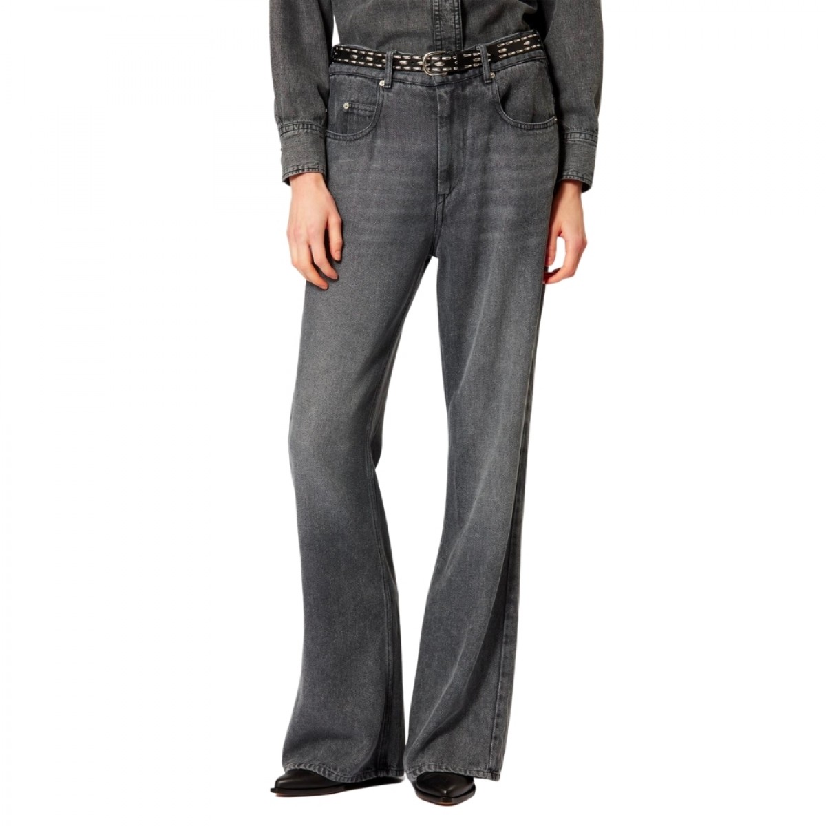 belvira jeans - grey - jeans front