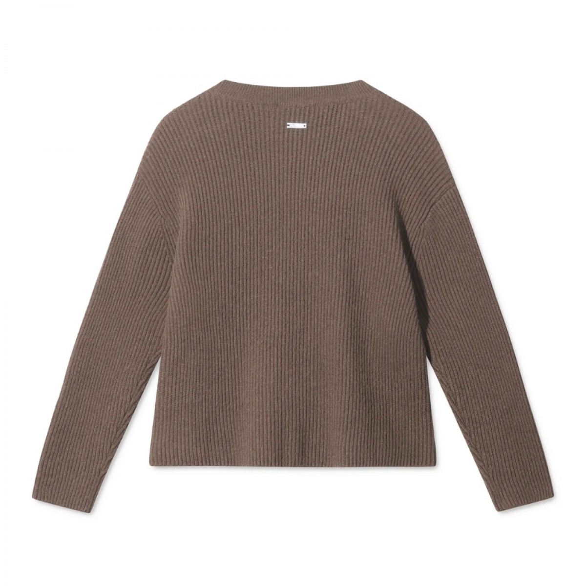 karli knit - dark brown - ryg
