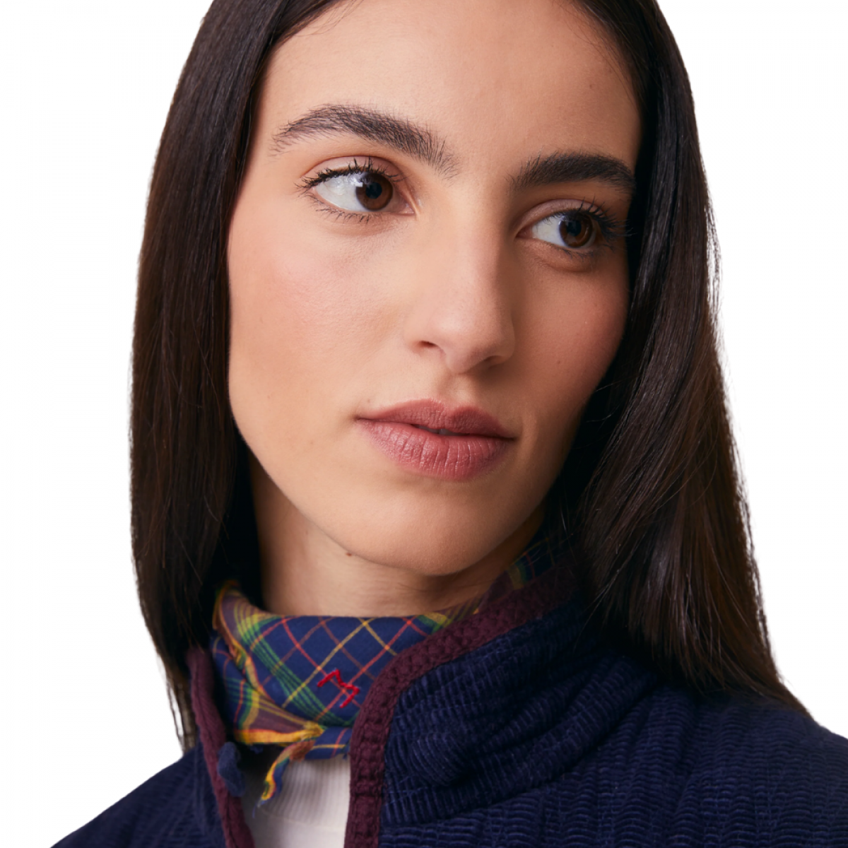 moismont scarf alpha no 844 magic blue - blue - model look