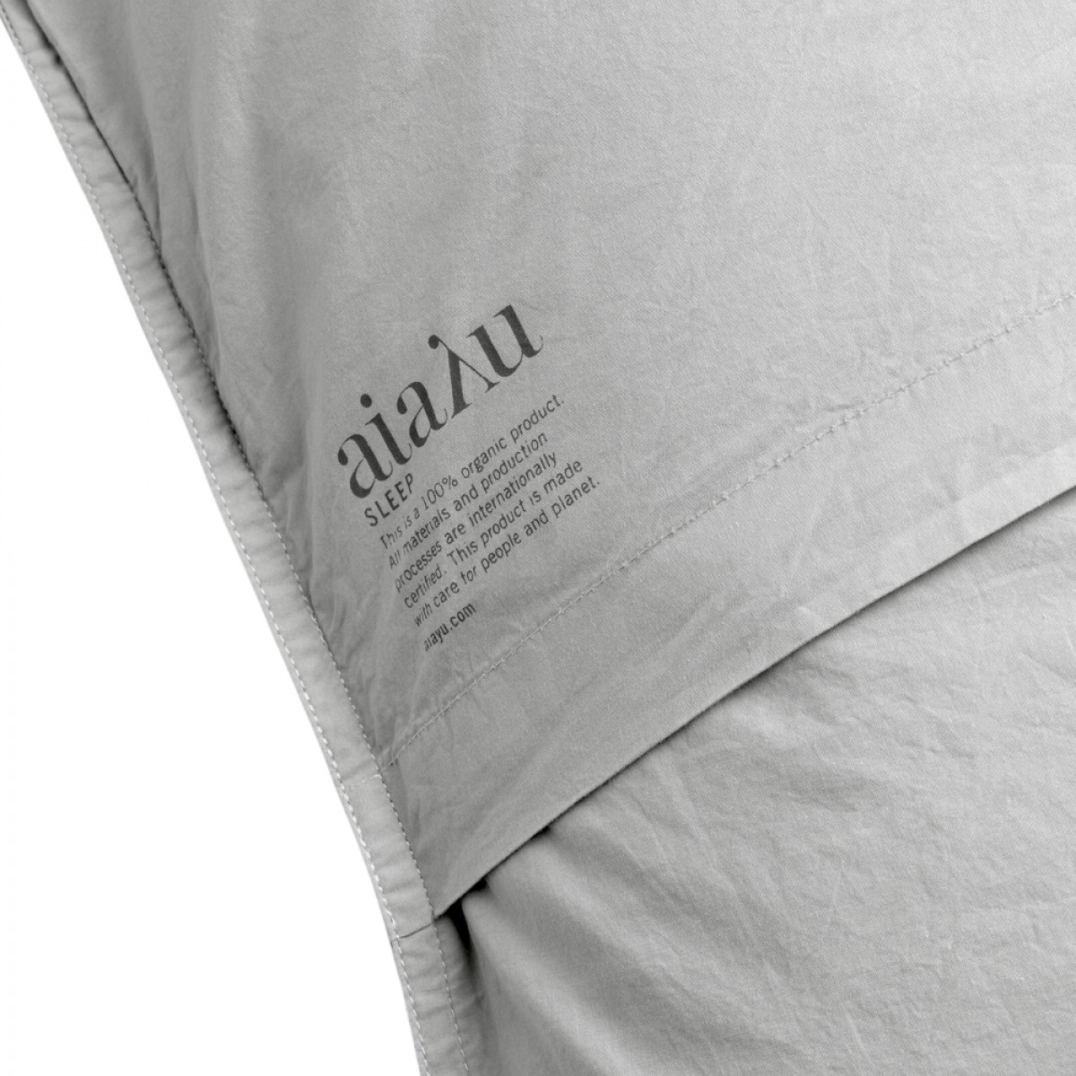 sengetøj single - ash - logo