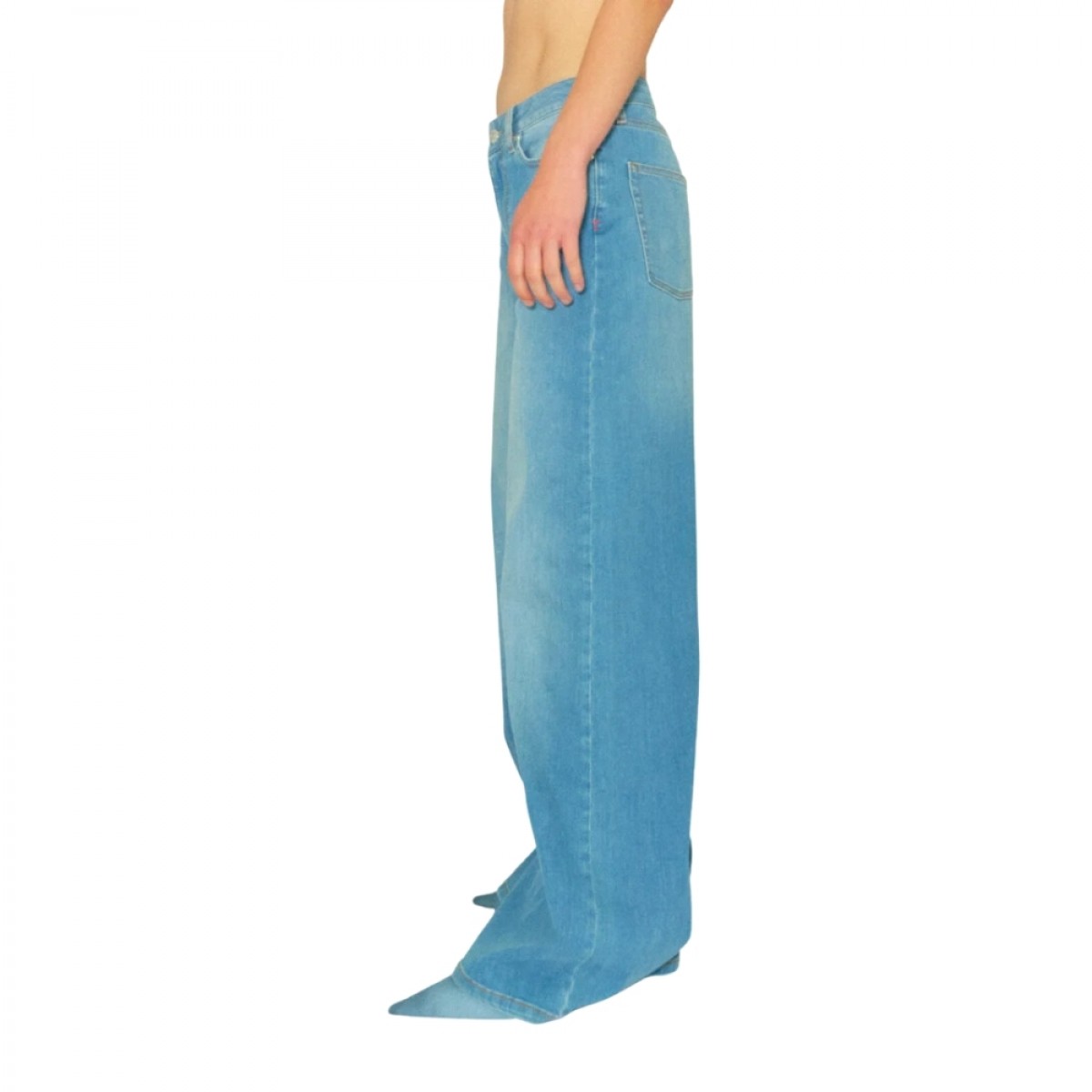 trw arizona jeans wash bleach florence - denim blue - fra siden 