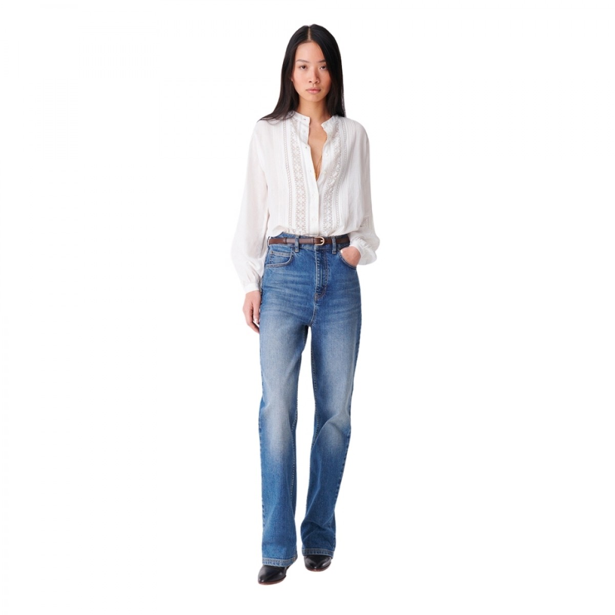 coco blouse - white - look