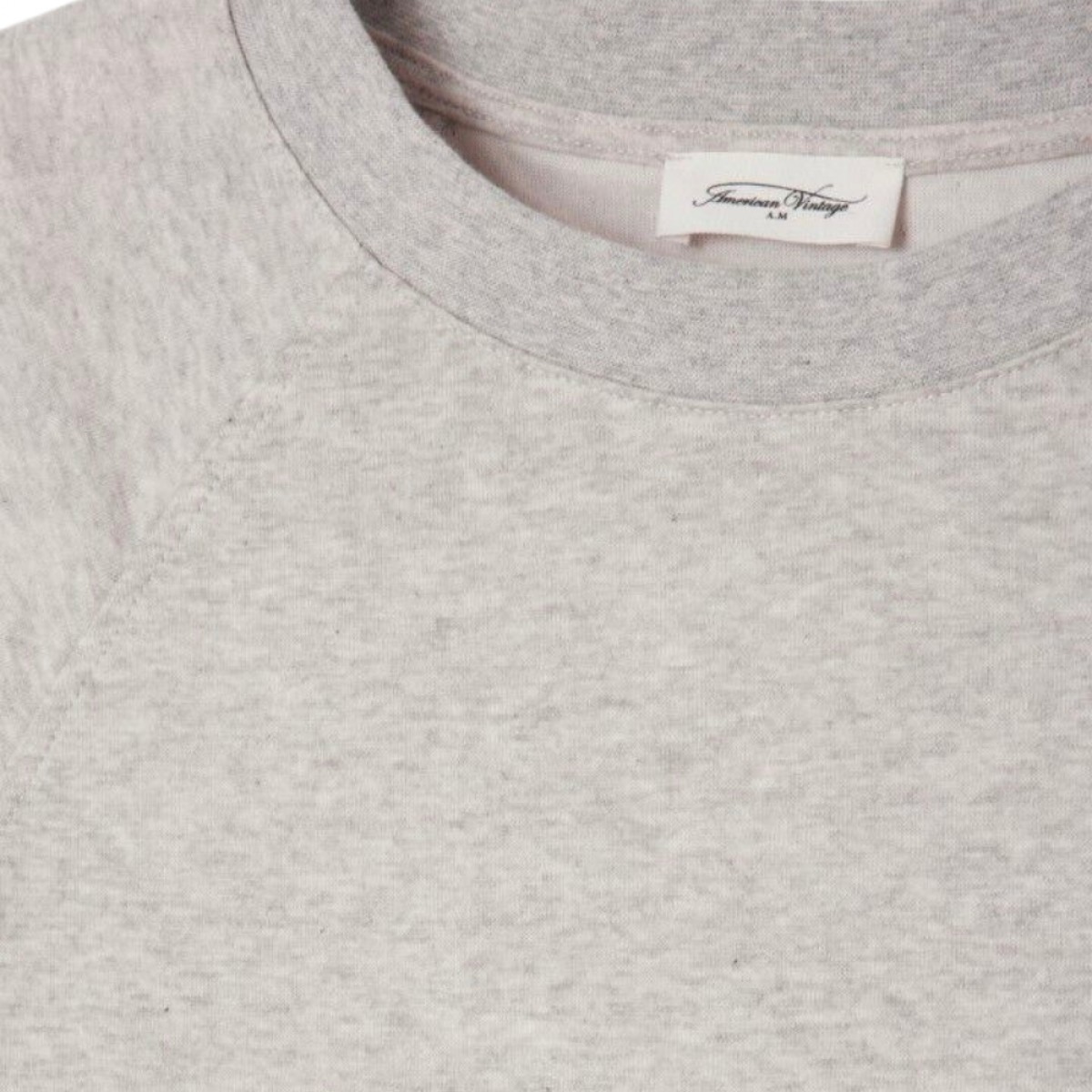 womens t-shirt ruzy - light grey melange - hals 