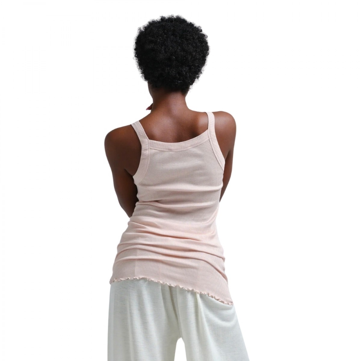 silky daze top - rosie beige - ryg