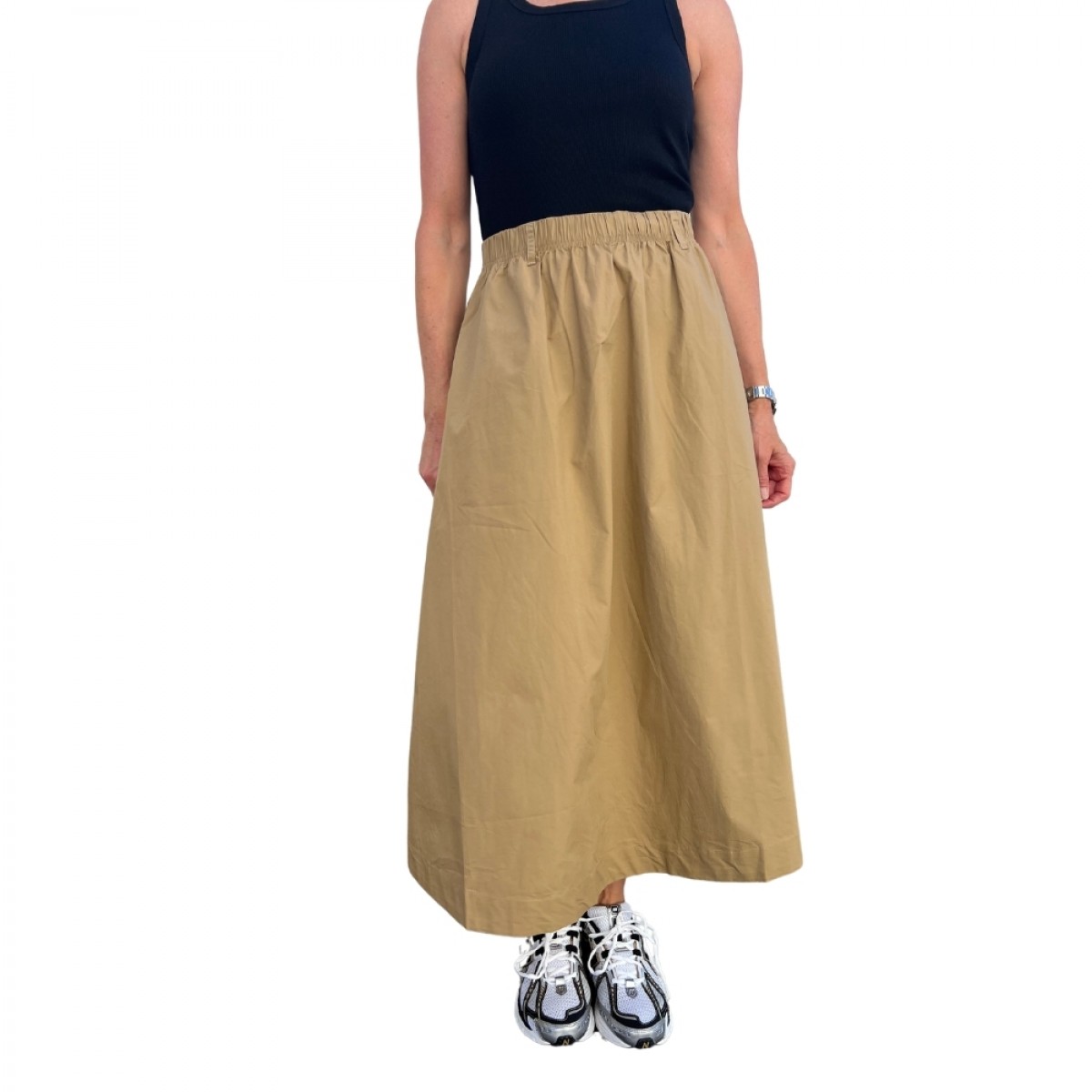 olivia skirt - camel - model front