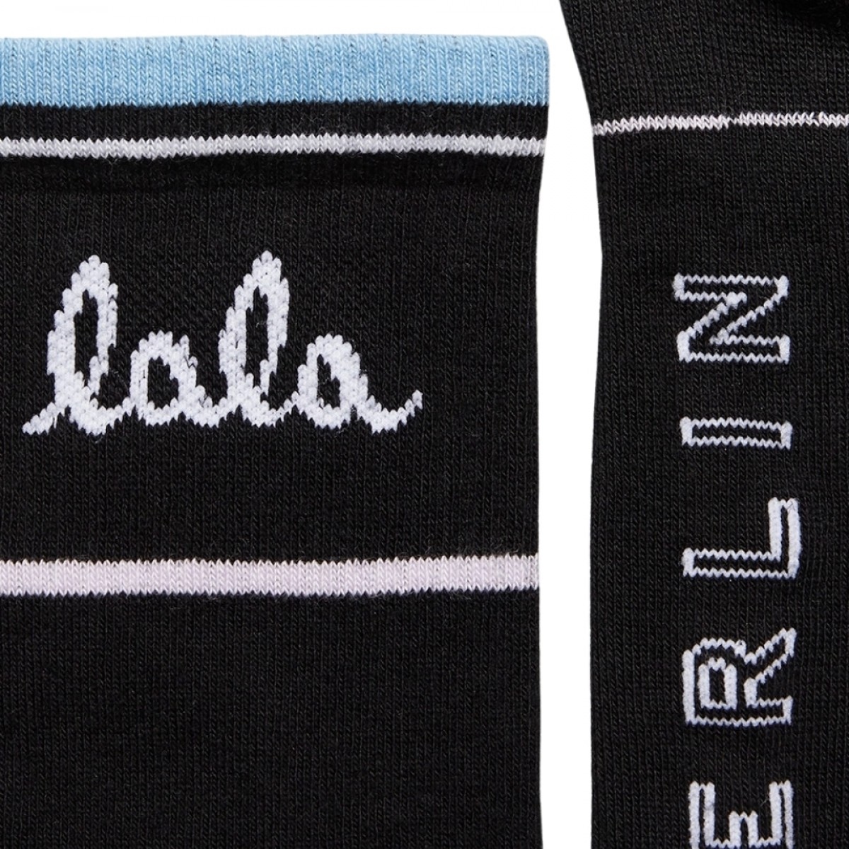 socks allena - black - logo