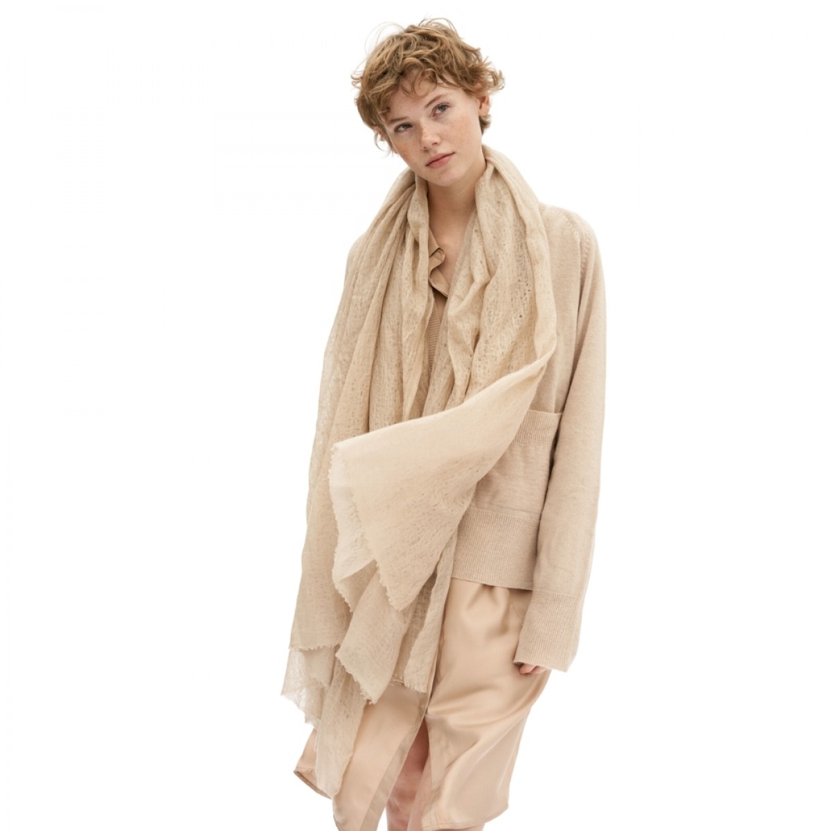 poon scarf - macchiato