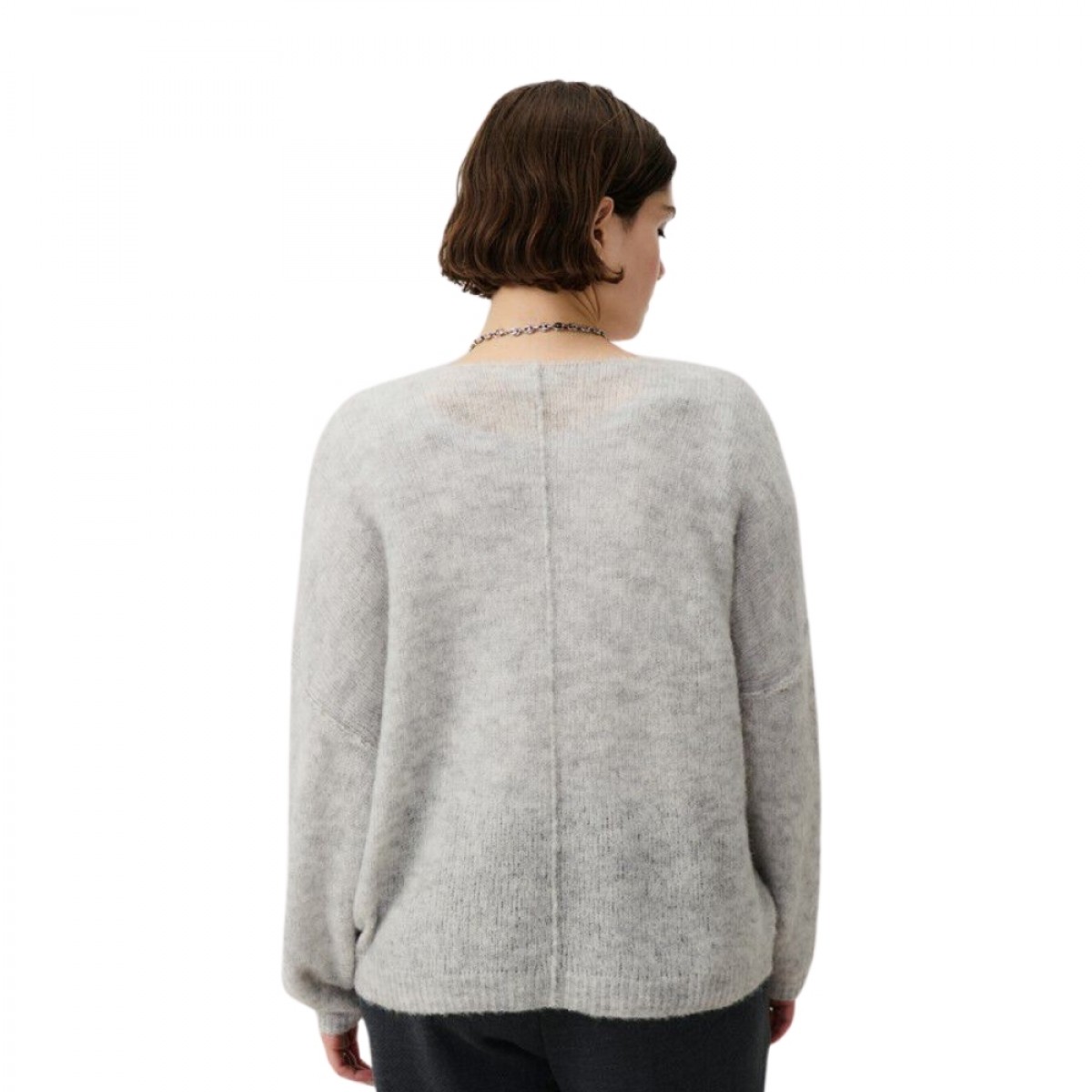 women's sweater yanbay - heather grey - ryg