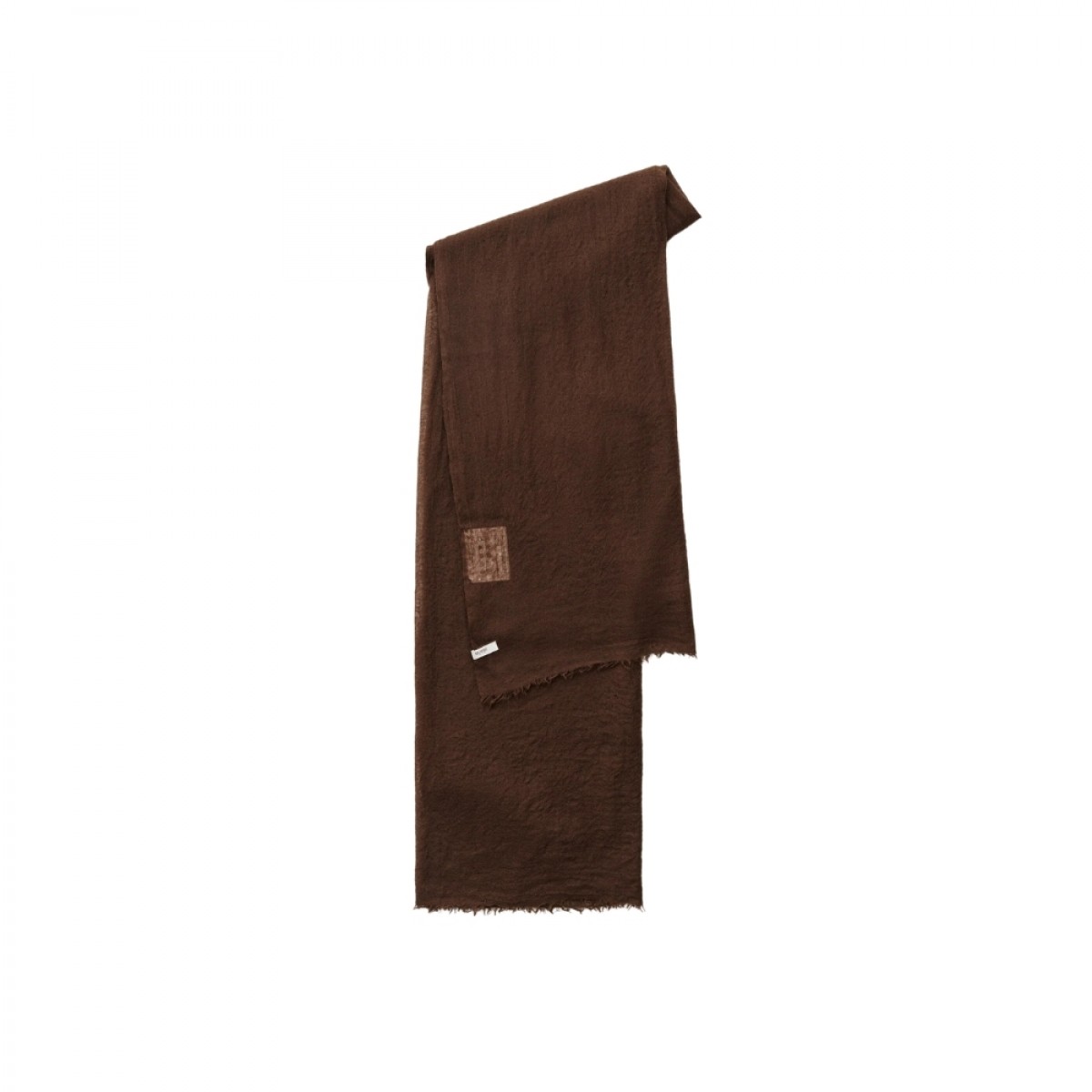 poon scarf - chocolate - front