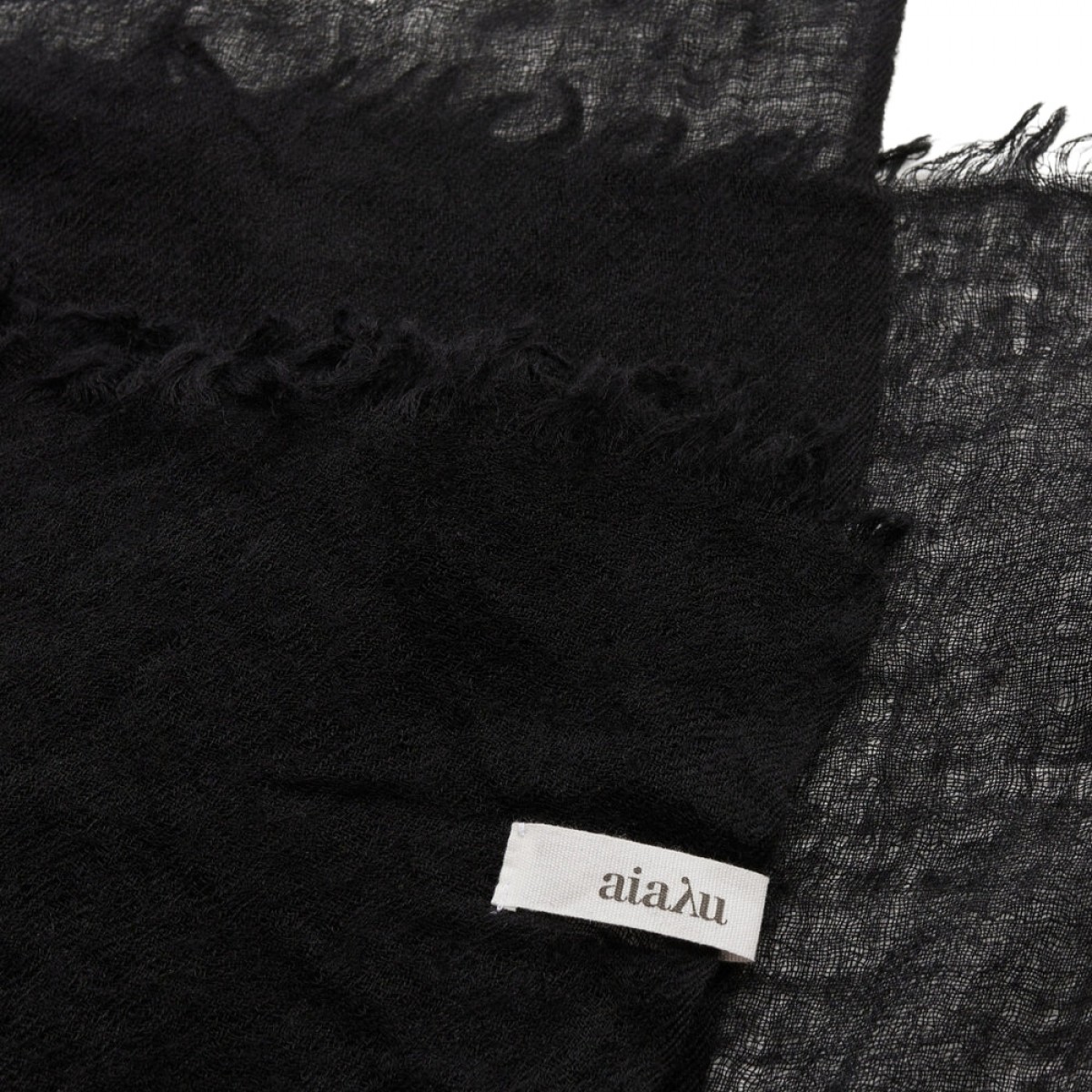 poon scarf - black - logo