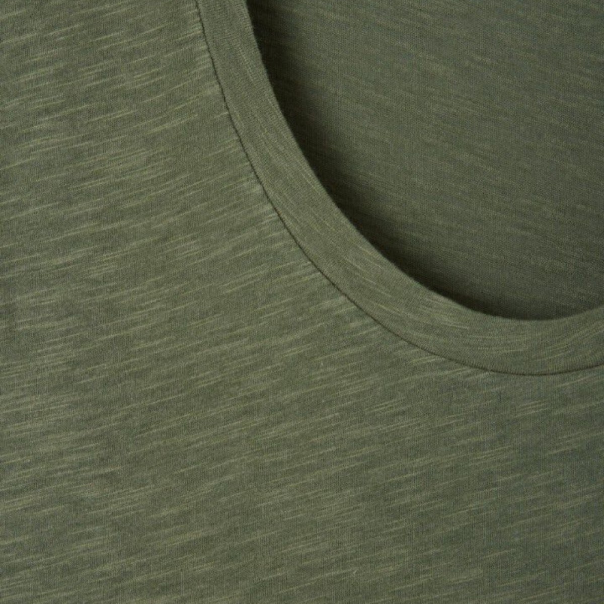 women's t-shirt jacksonville - vintage khaki - hals 