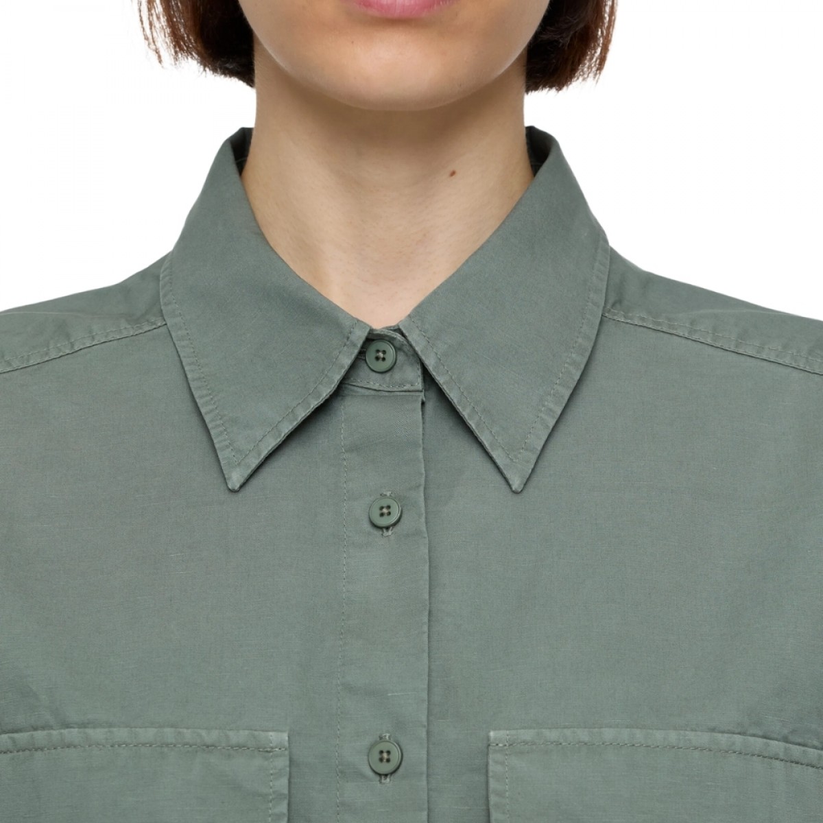 closed utility shirt - faded green - krave