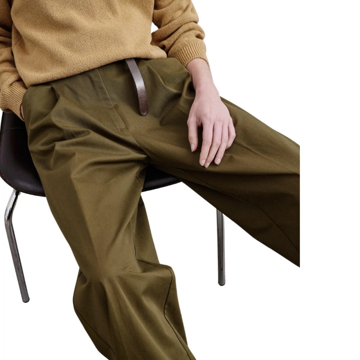 pomandére pants - khaki - look