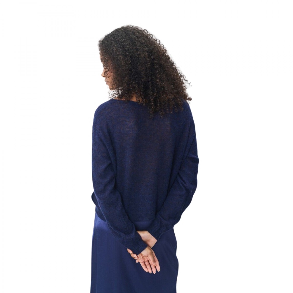 women's jumper - dumy - navy melange - ryg