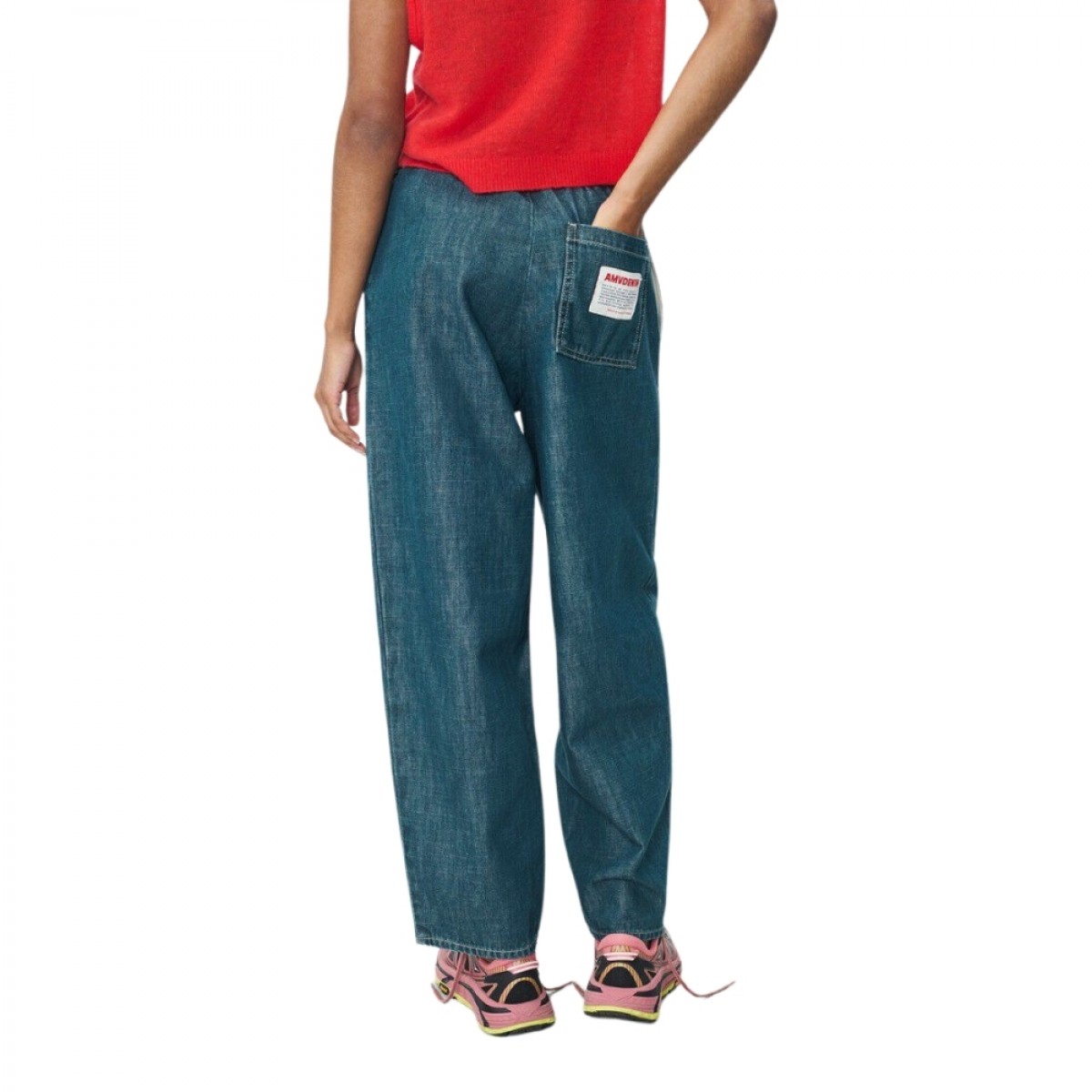 women's trousers ozyr - medium green - bagfra 
