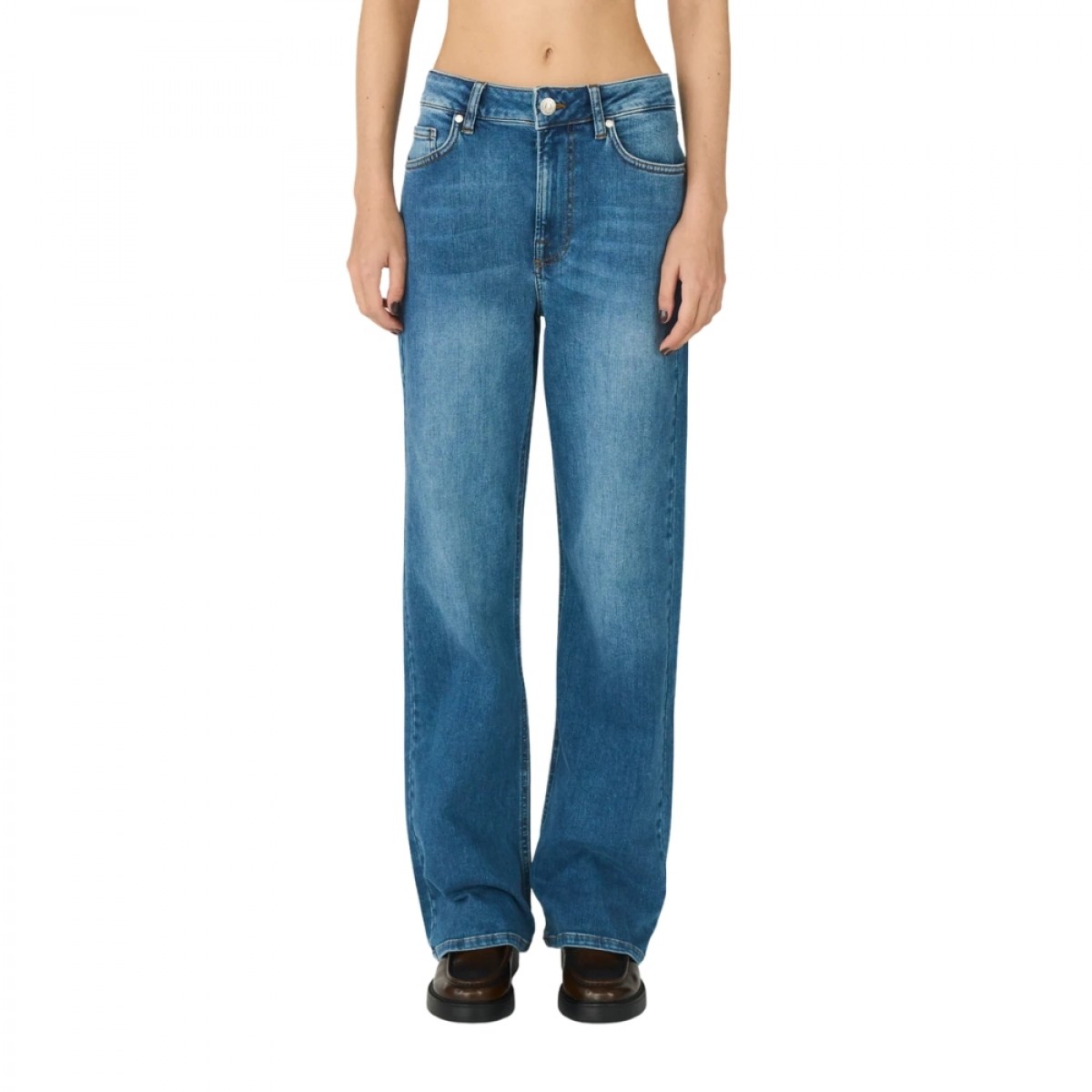 trw brown jeans wash prato - denim blue