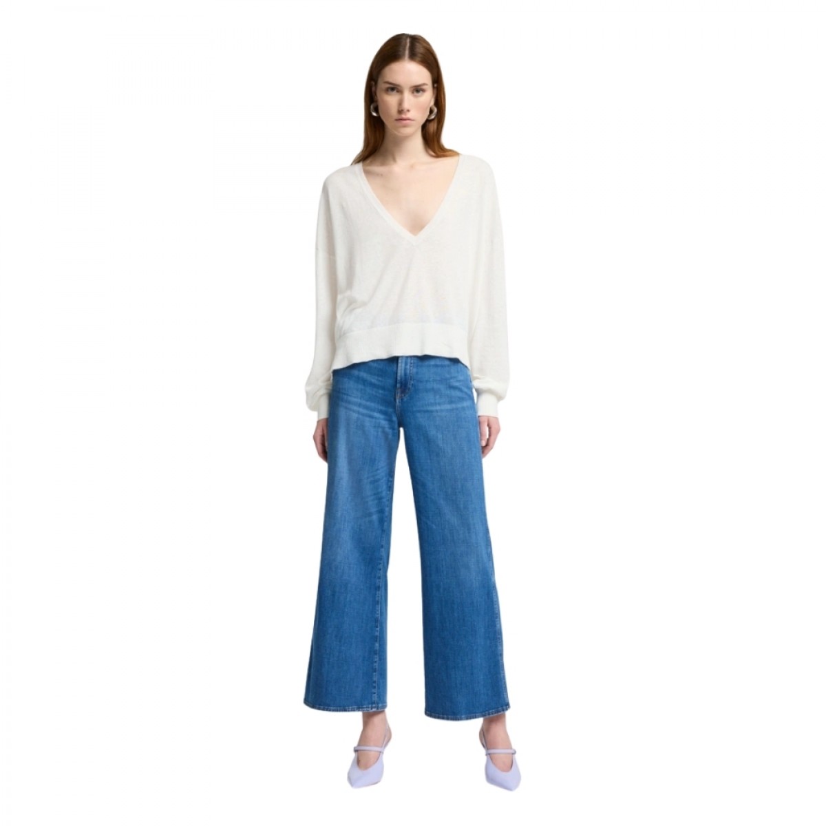 lotta cropped nevada - denim blue