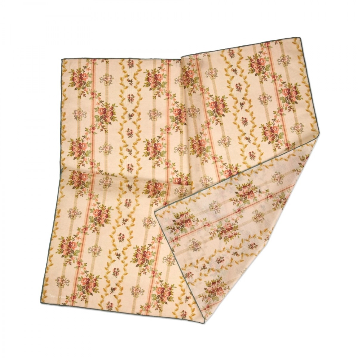 light pastel stripe scarf - beige - print