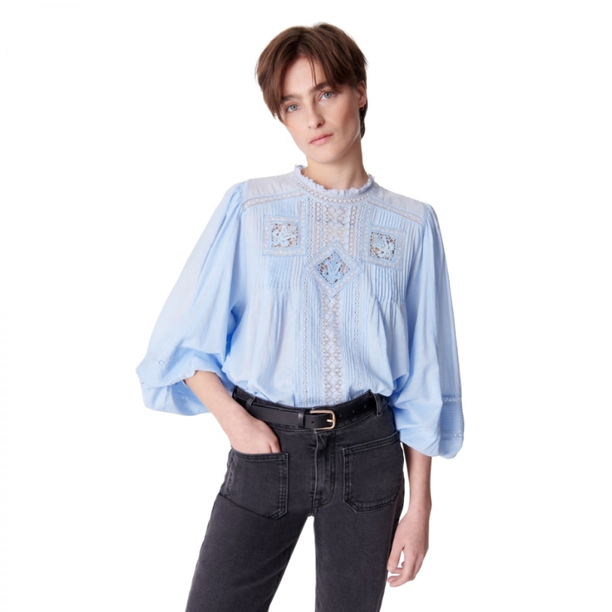 calin blouse - ciel