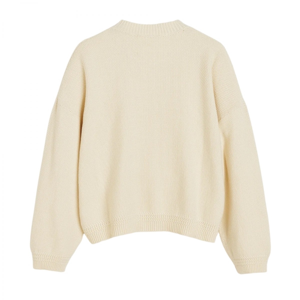 coby cardigan - pure ecru - ryg