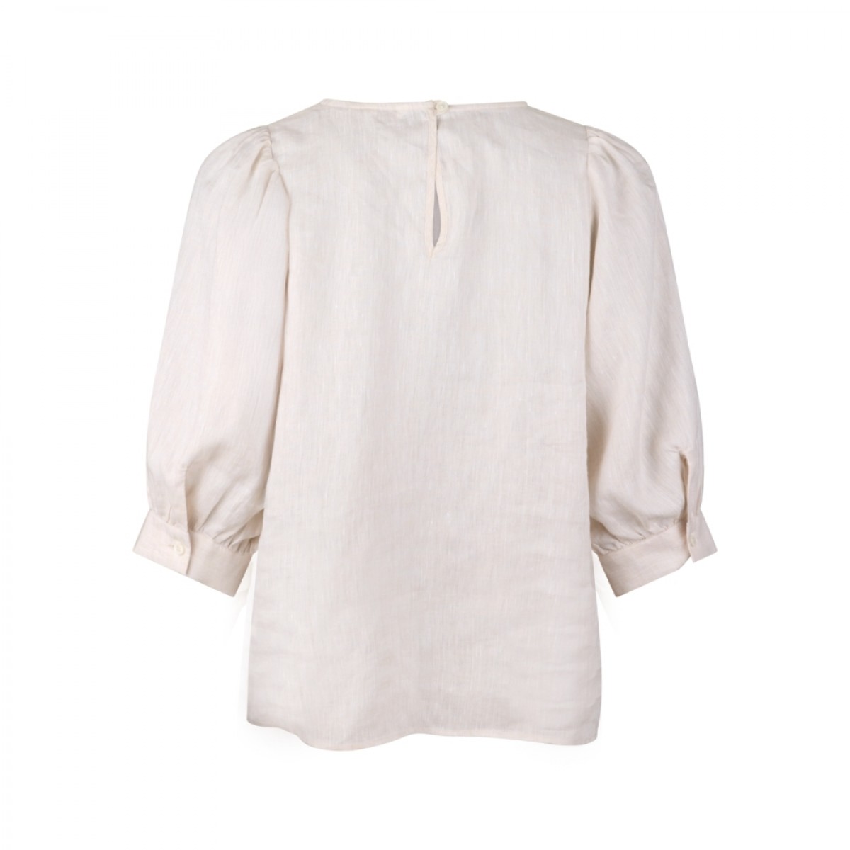 carmen blouse - beige - ryg