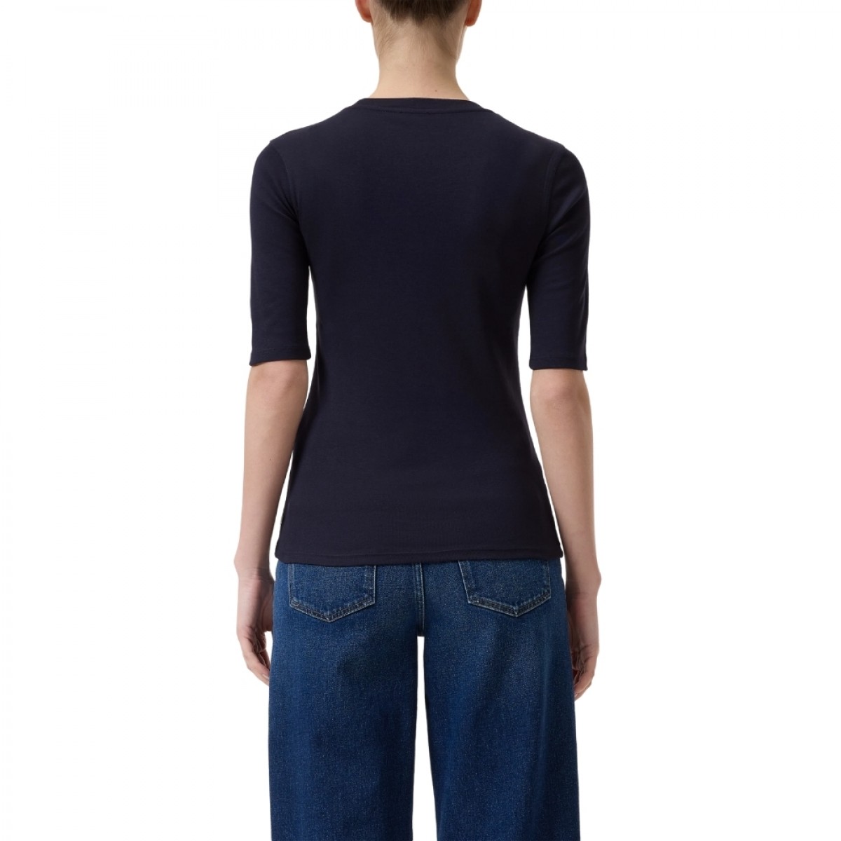 closed crewneck shortsleeve tee - dark navy - ryg