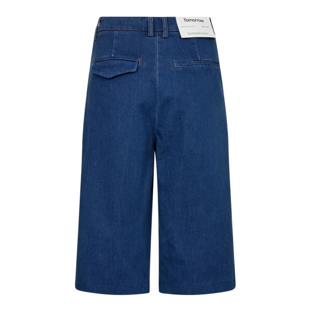 trw ellen bermuda shorts wash bilbao - denim blue - bagfra 
