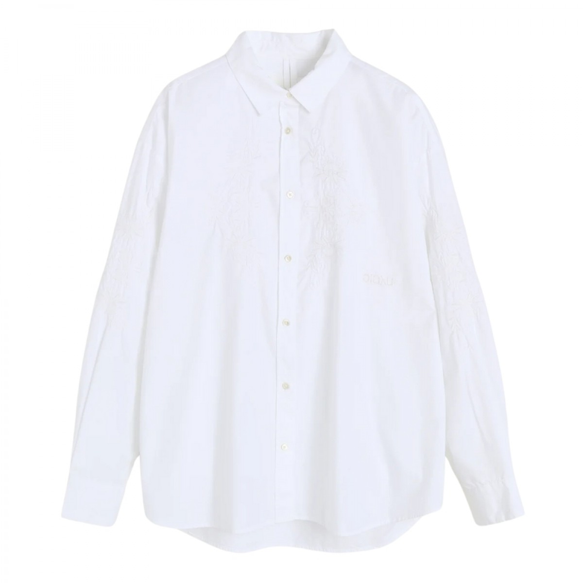 aiayu shirt embroidery - white - front