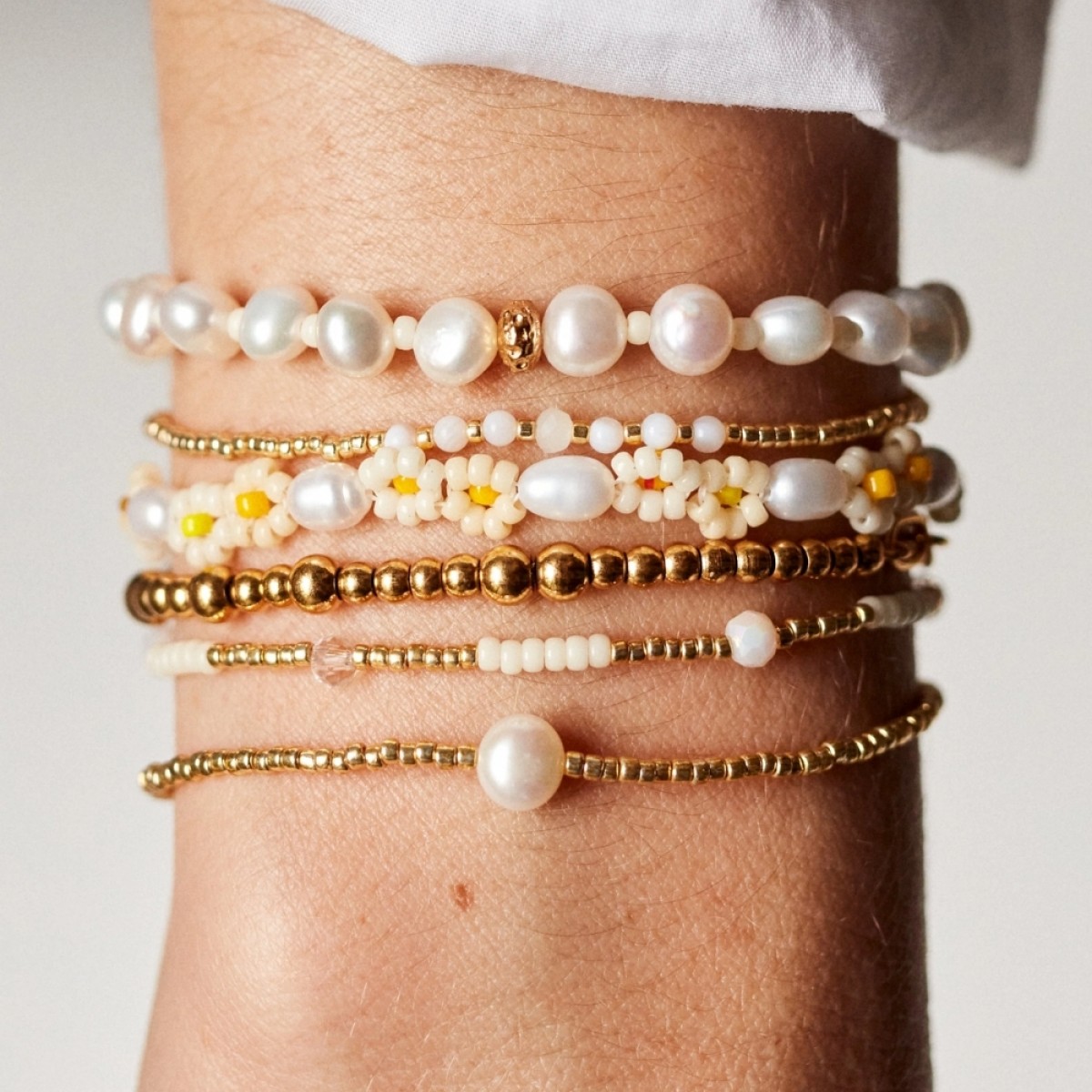 anni lu clemence bracelet - ecru - look