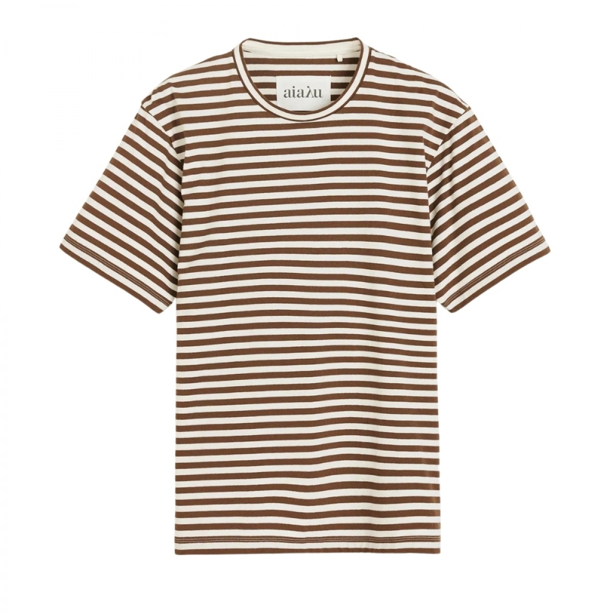 classic circular tee - mix coffee - front
