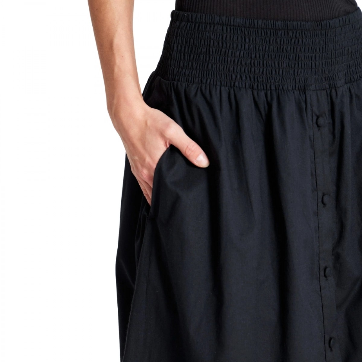 viola skirt voile - black - lomme 