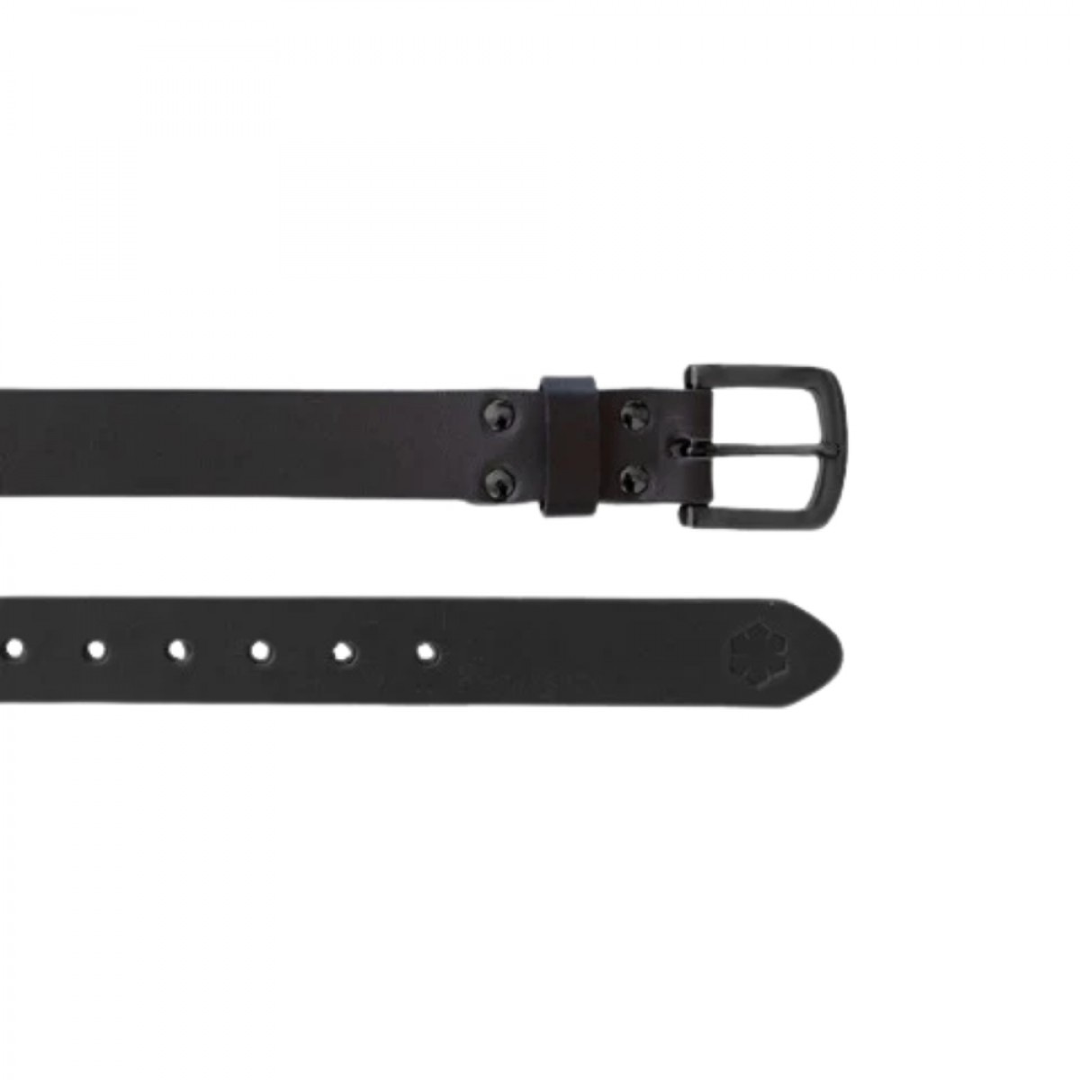 buckingham belt hæmatit - black - spænde 