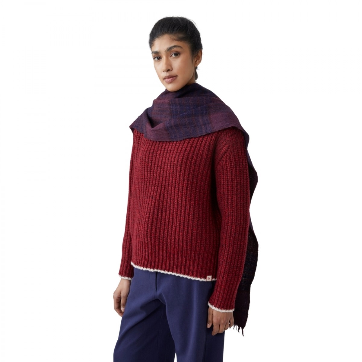 moismont anderson no 803 scarf - fig - front