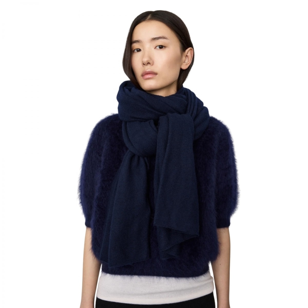 lisa yang paris scarf - navy