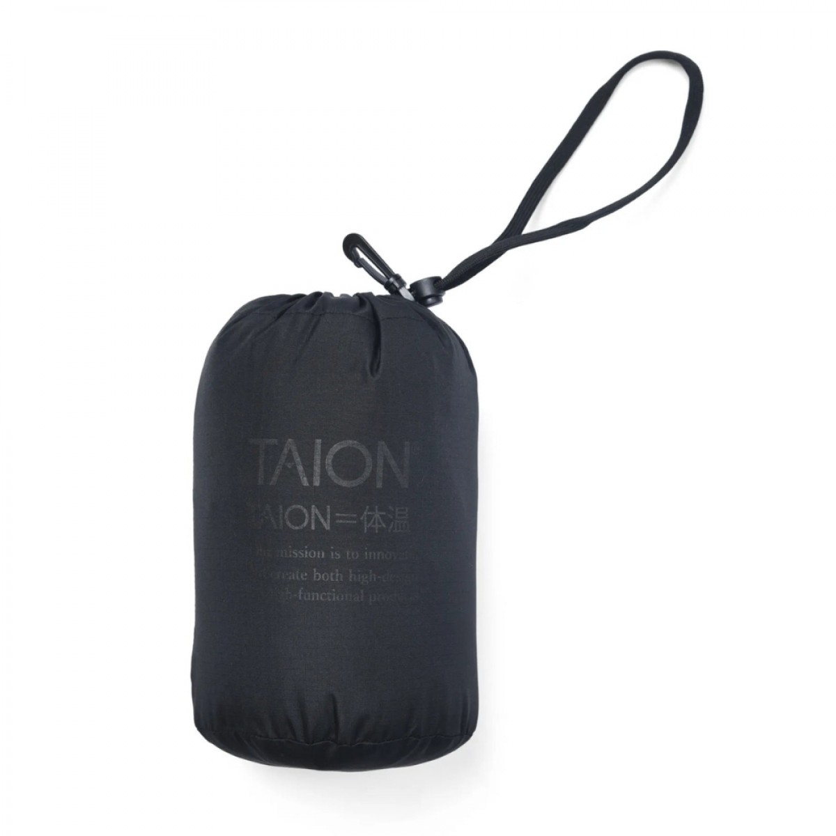 taion unisex military crew neck down vest - black - pose