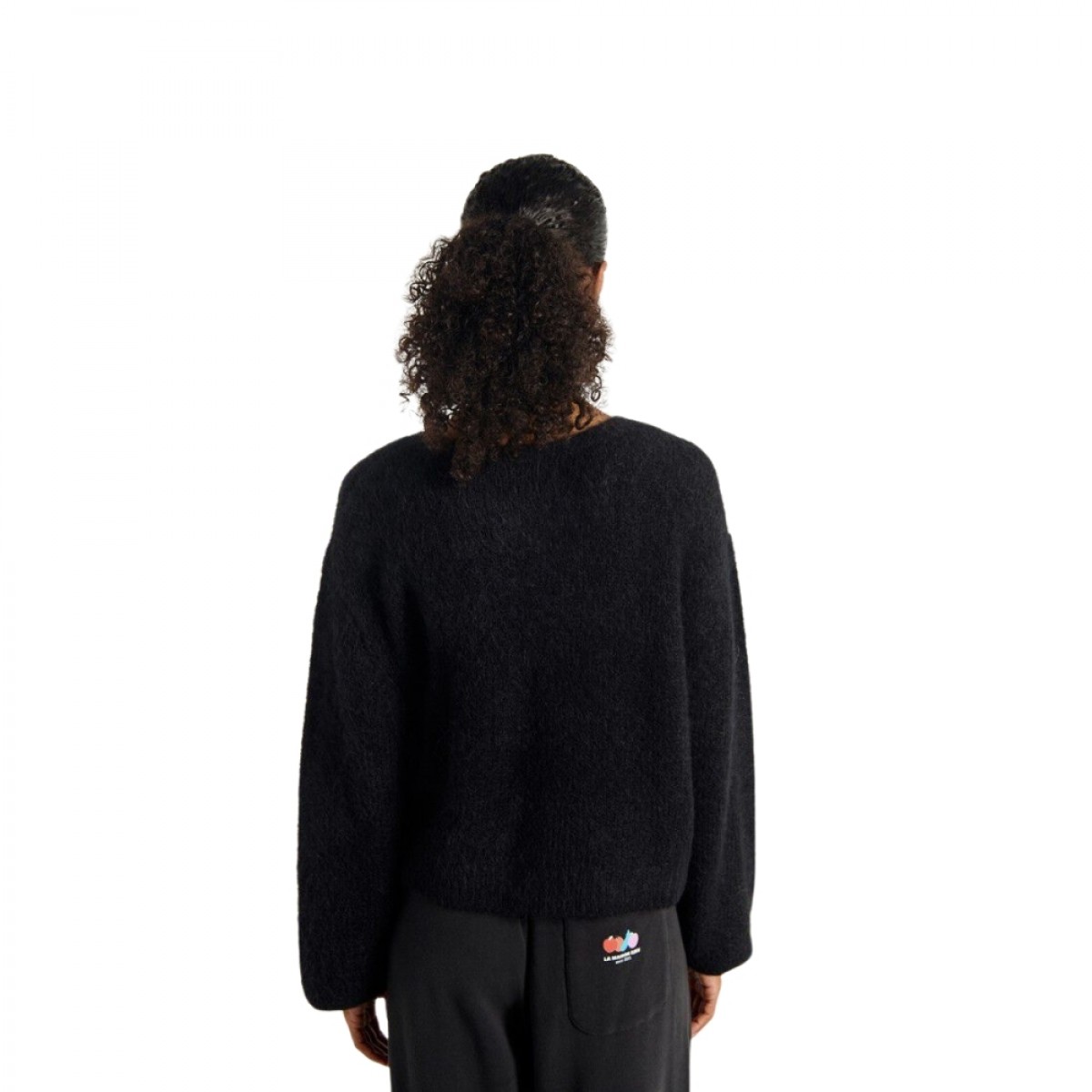 women's cardigan niby - black - ryg