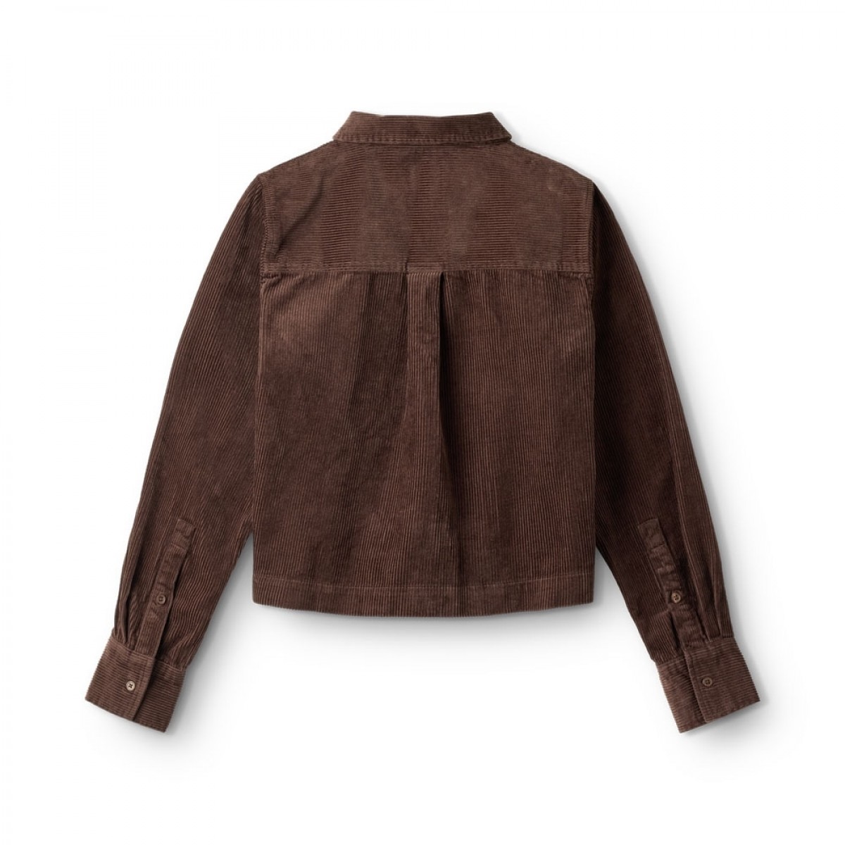 p-f-r ls shirt corduroy - brown - ryg