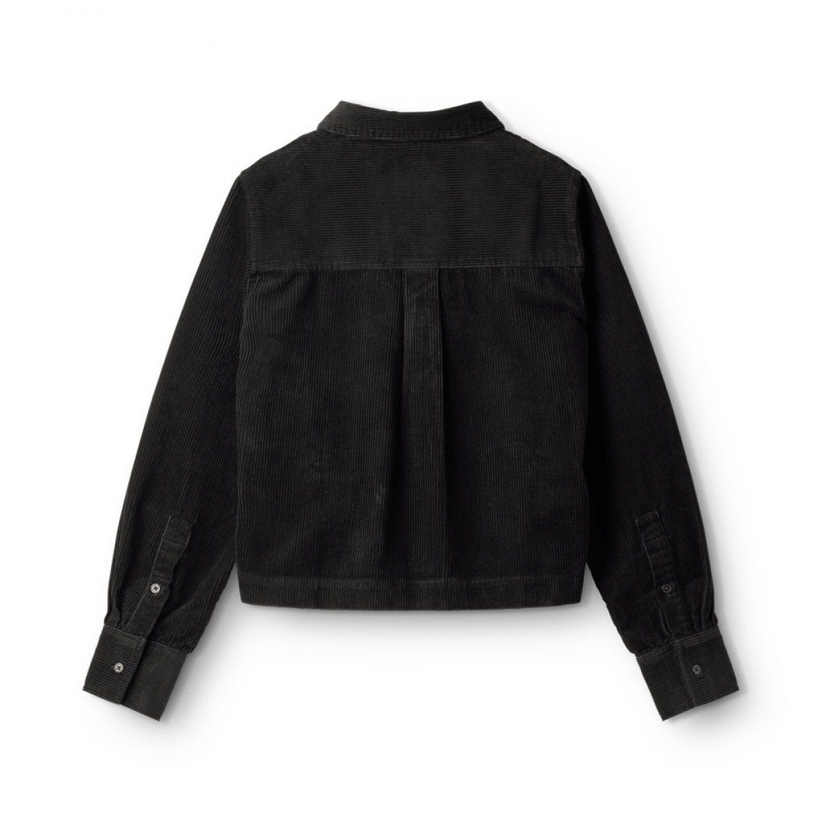 p-f-r ls shirt corduroy - black - ryg