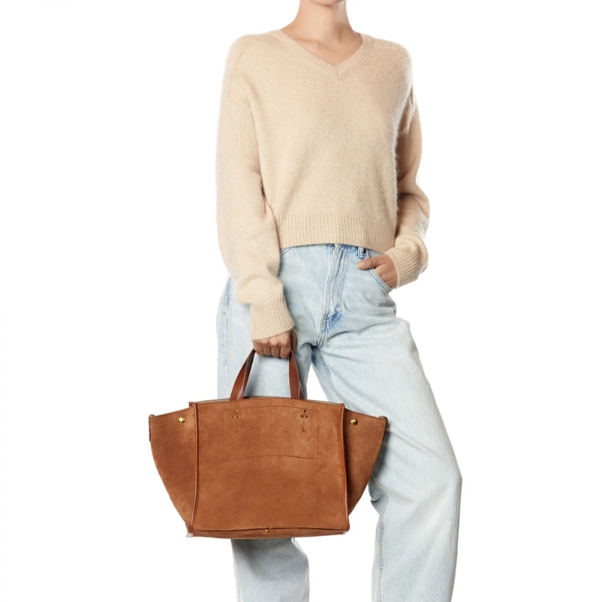 jerome dreyfuss leon m - caramel - model front