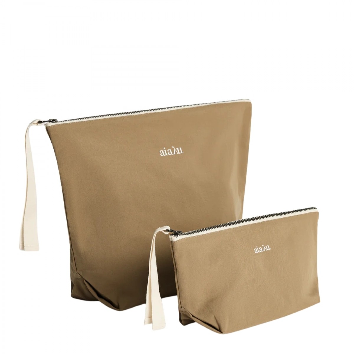 pouch mini heavy poplin - saffron - sæt
