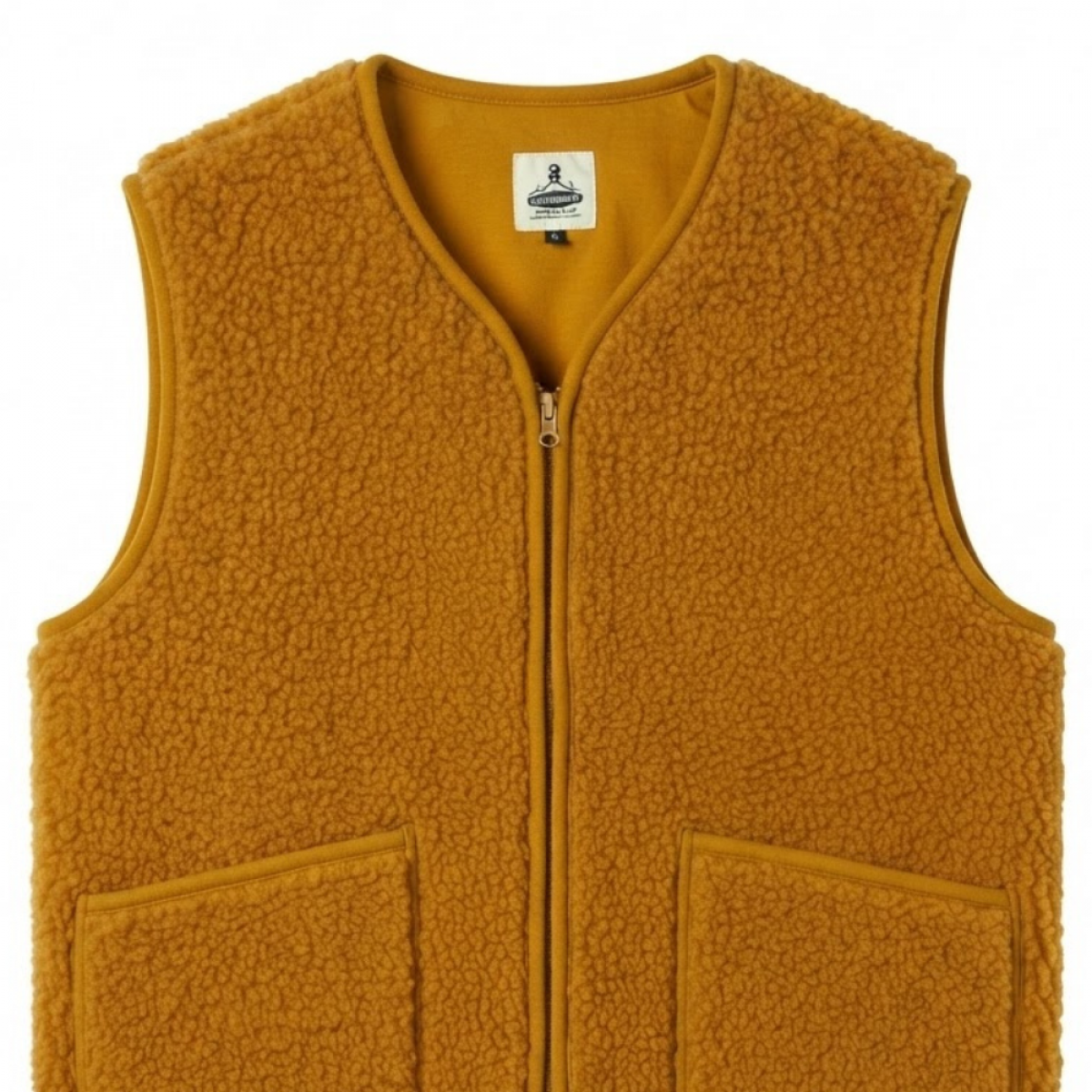 pepitko coldbreaker vest - camel - front - look
