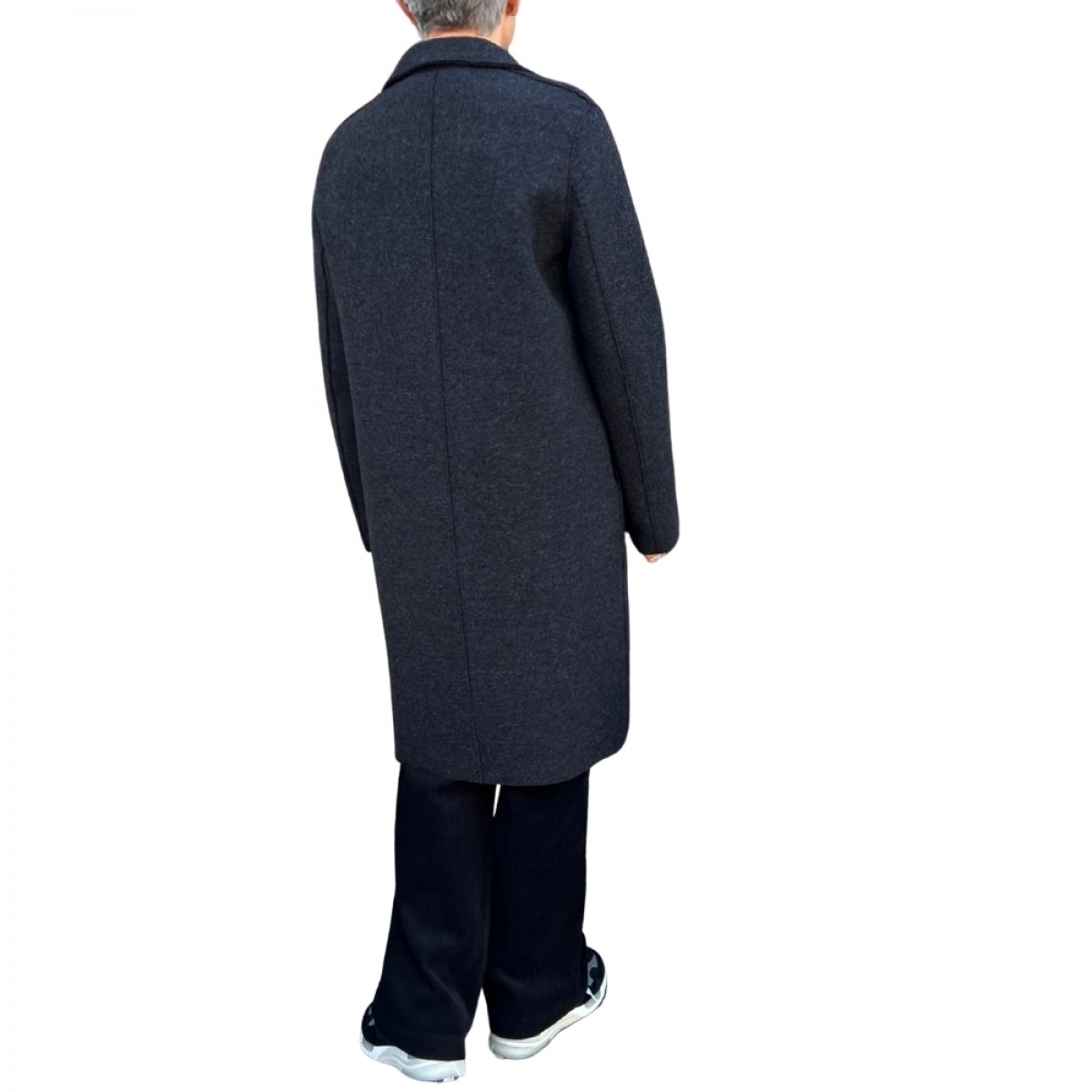 women overcoat boiled wool - anthracite - model ryg