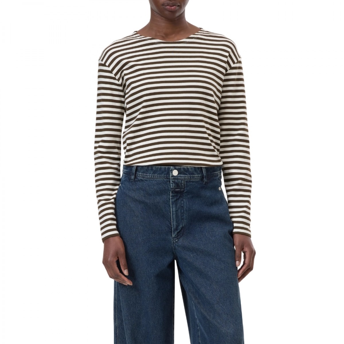 closed basic longsleeve - Marsh green