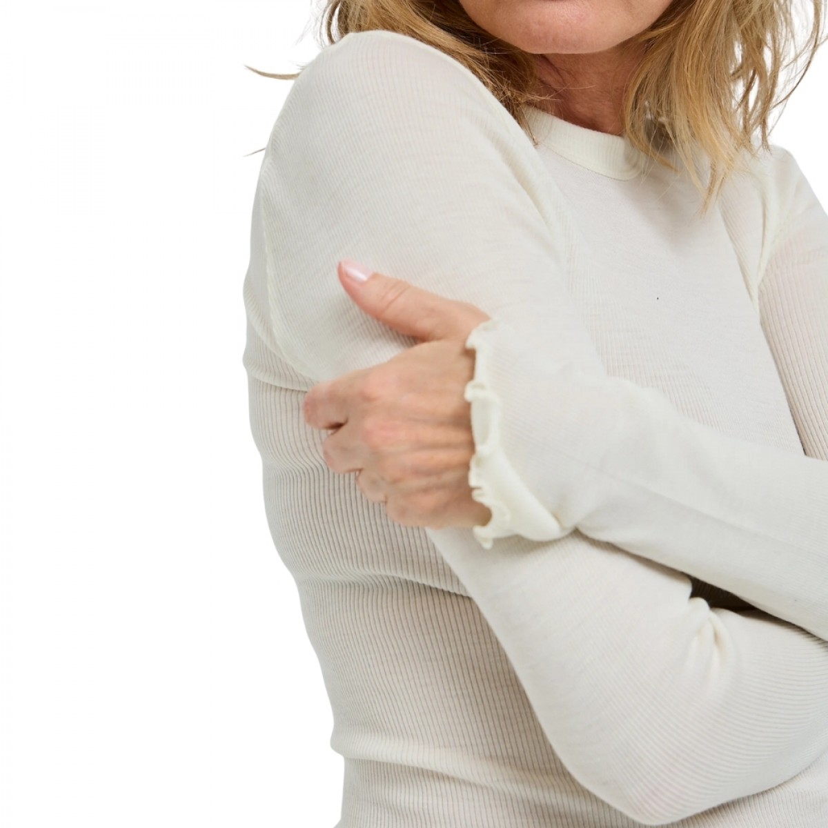 wooly long sleeve - off white - look