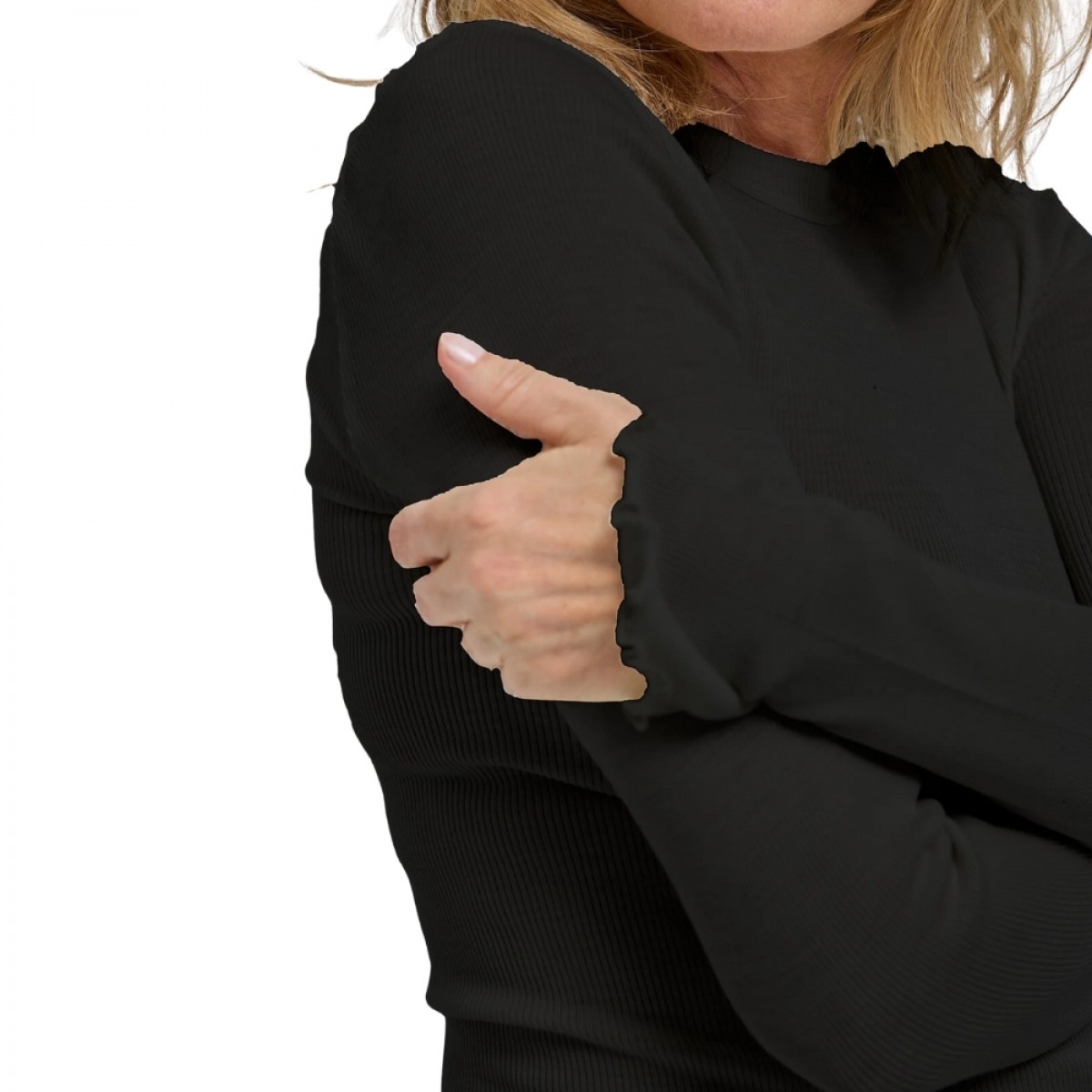 wooly long sleeve - black - look