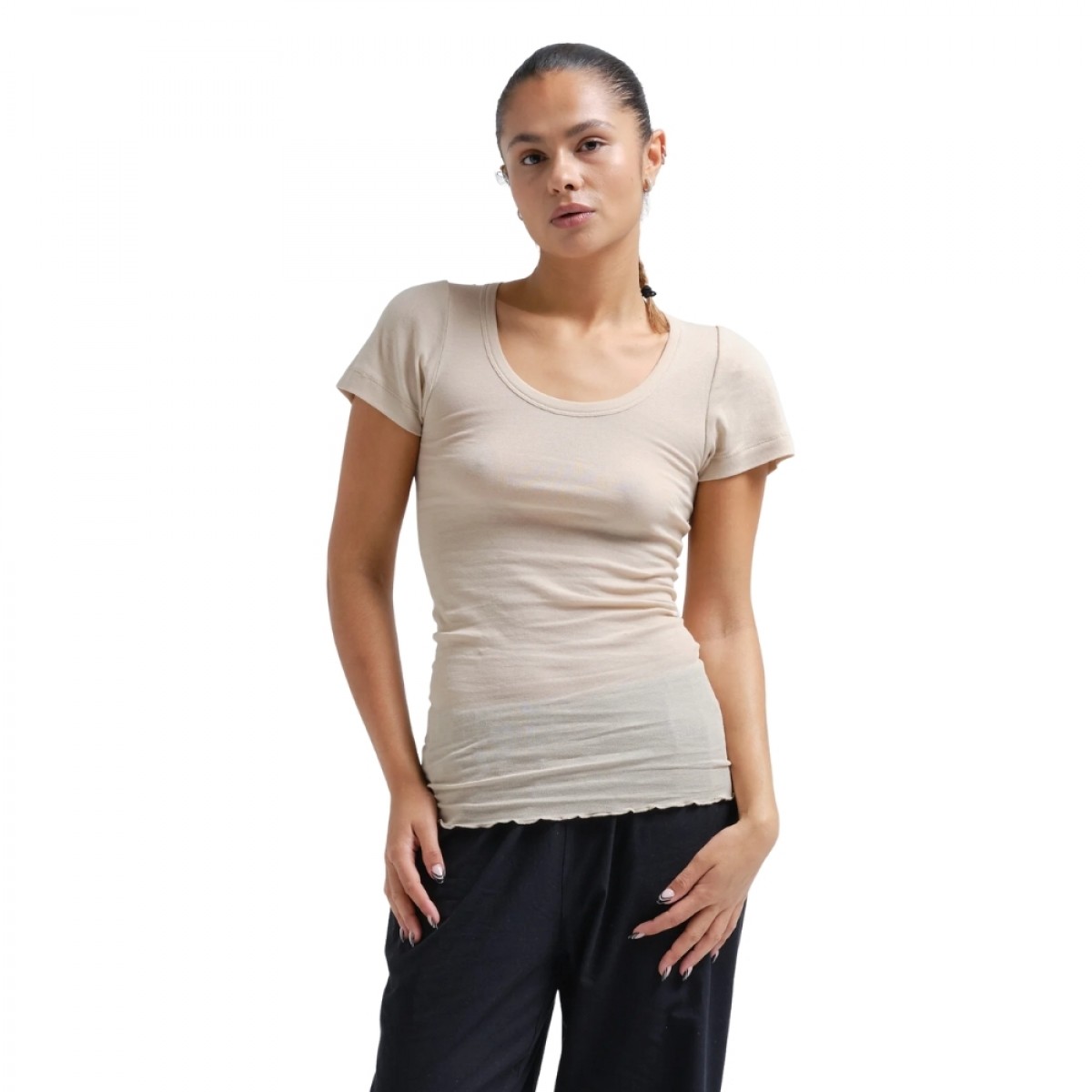 cotton roseanne t-shirt - off white