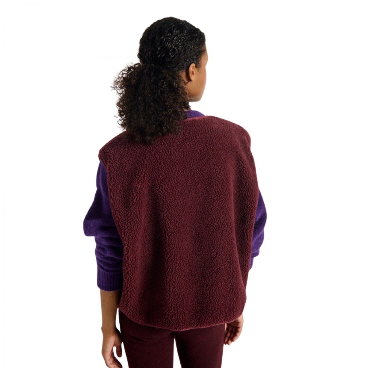 women's vestes hoktown - burgundy melange - ryg